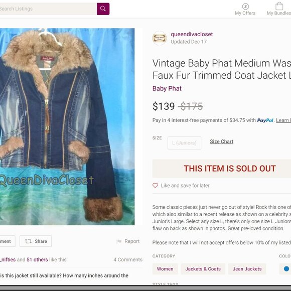 BABY PHAT PUSSYCAT Logo Pattern Blazer  - ITSO Louis Vuitton - Picture 8 of 9